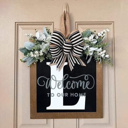 ✨26 INITIAL LAST NAME FRONT DOOR WREATH (BUY 2 FREE SHIPPING)