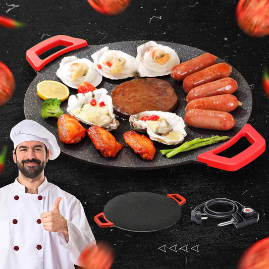 ⏳Factory Direct Sales⏰Non-Stick Electric Indoor Grill Pan🍳