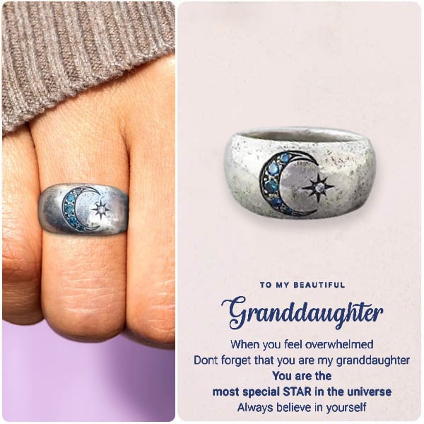 🔥75% OFF - To My Granddaughter Ring - ''We always have each other's back''👩‍❤️‍👩