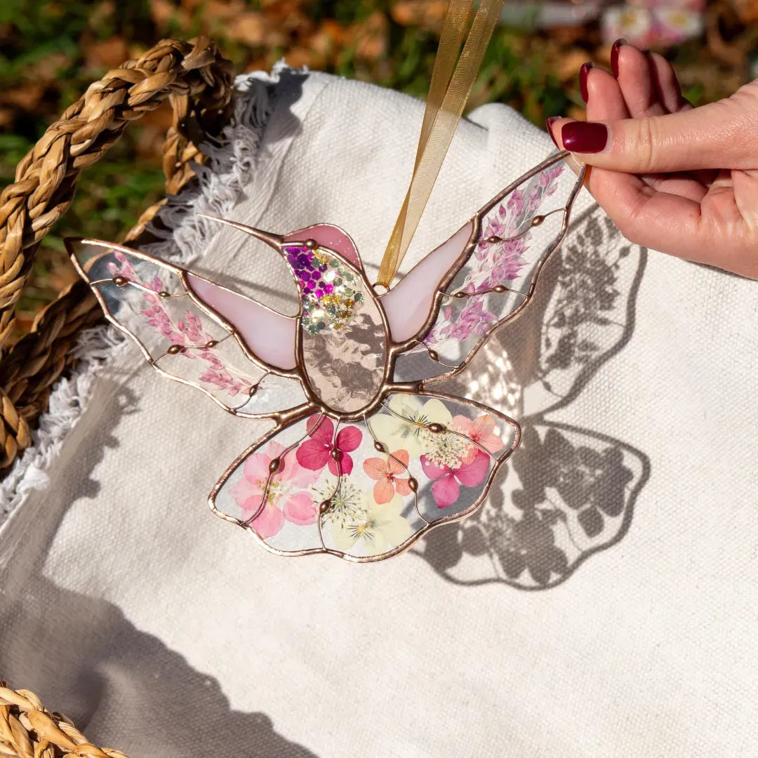 🌸Hummingbird Stained Window Hangings