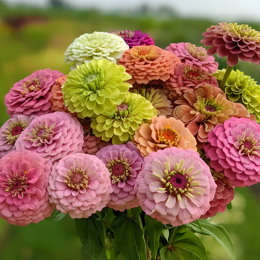 🌺GRAINES DE COULEURS MÉLANGÉES DOUBLE ZINNIA