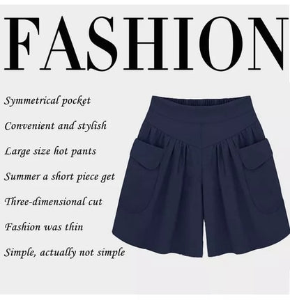 Hot Sale🎁Women Beach Casual Hot Shorts with Elastic Waistband