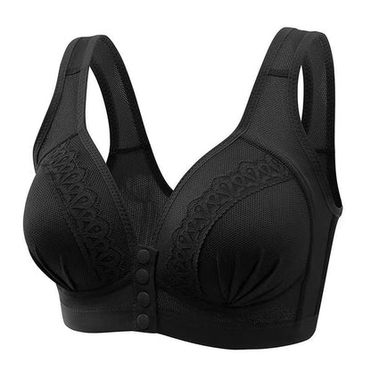 BUY 1 GET 2 FREE(Please add 3 pcs to cart)-2024 Front Button Breathable Skin-Friendly Cotton Bra