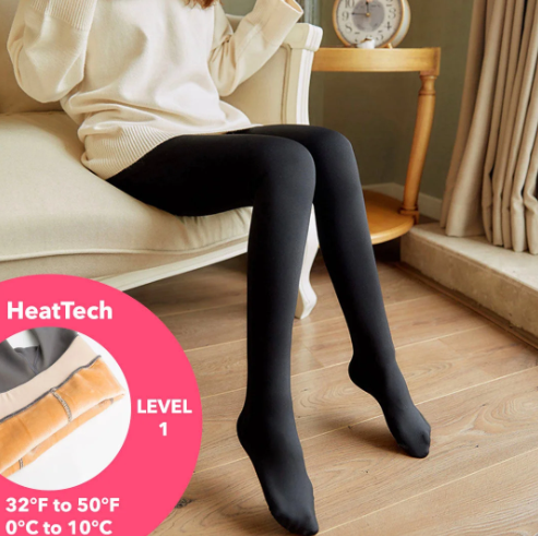 Legging collant super extensible translucide HeatTech de Belle