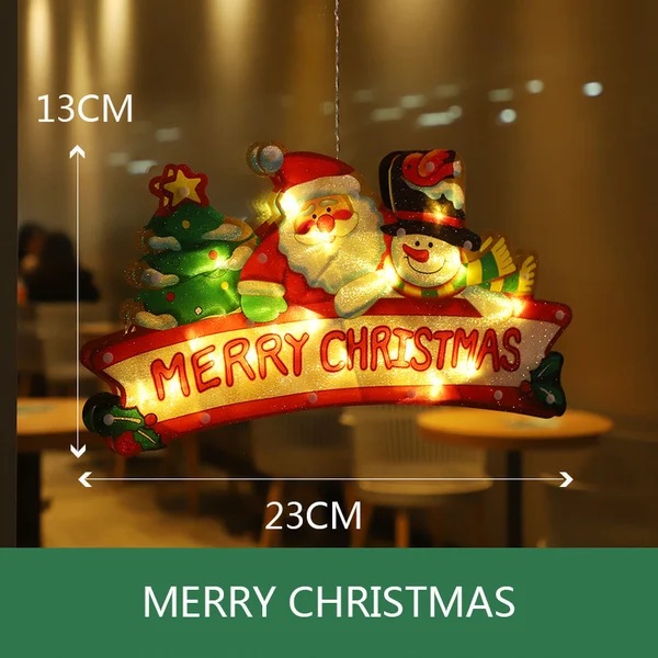 🎄🎅Christmas Presale - Get Surprise Offer-Christmas Window Hanging Lights