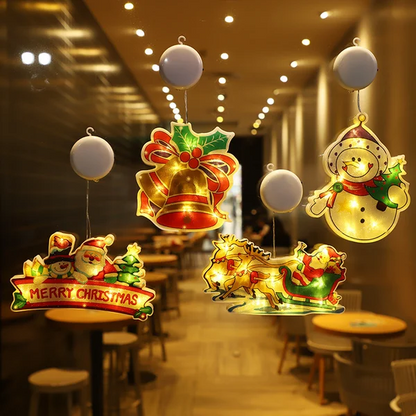 🎄🎅Christmas Presale - Get Surprise Offer-Christmas Window Hanging Lights