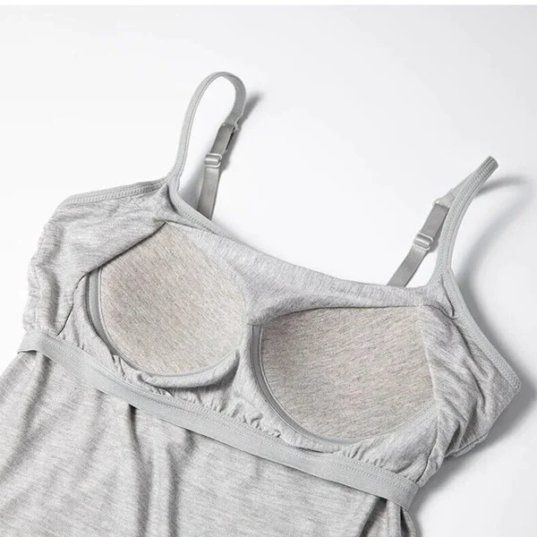 🔥 Loose-fitting Tank Top With Built-in Bra