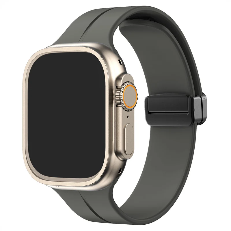 🔥Last Day Promotion 70%OFF - Silicone Magnetic Folding Band For iPhone Watch Ultra Series 8 7 6 5 4 3 2 1 SE⭐