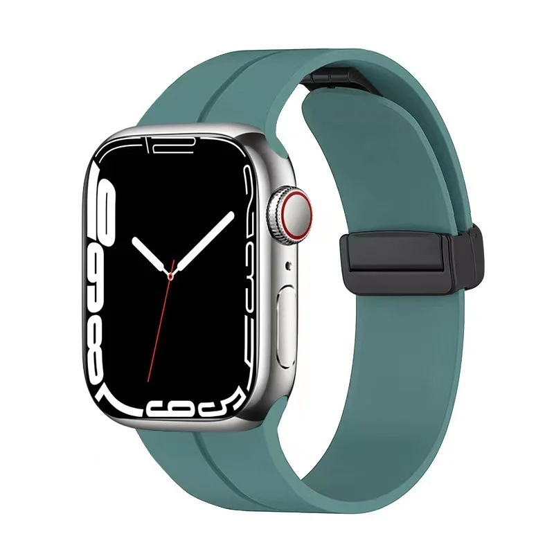 🔥Last Day Promotion 70%OFF - Silicone Magnetic Folding Band For iPhone Watch Ultra Series 8 7 6 5 4 3 2 1 SE⭐