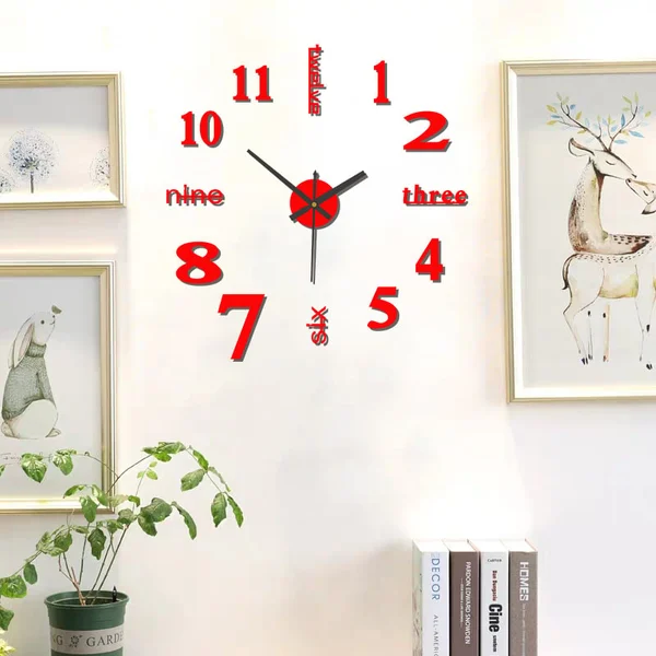 🔥Promotion du dernier jour 49 % de réduction🔥 Horloge décorative murale 3D 