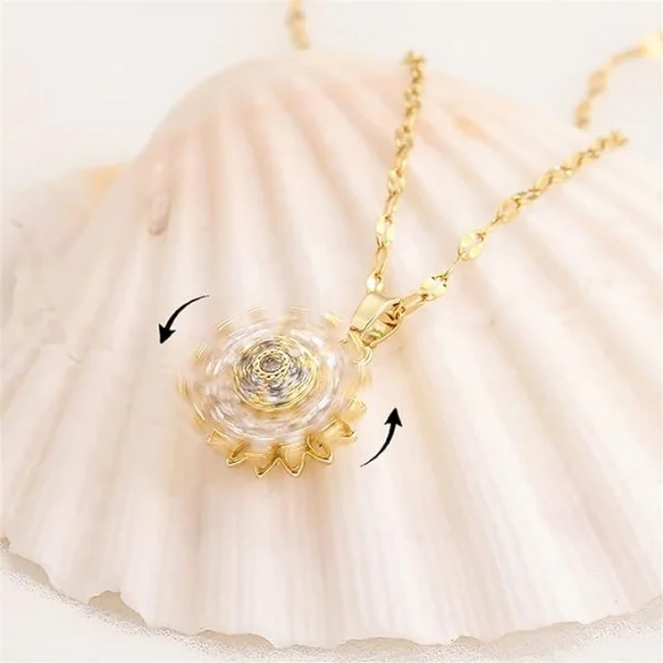 🔥Spécial Fête des Mères -75 %🔥-💓 Collier Fidget Tournesol à ma petite-fille💓