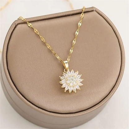 🔥Spécial Fête des Mères -75 %🔥-💓 Collier Fidget Tournesol à ma petite-fille💓