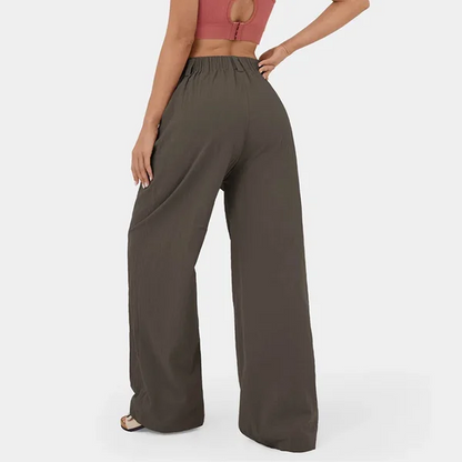 🔥 High Waisted Plicated Side Pocket Wide Leg Pants（🔥Buy 2 Free Shipping🔥）