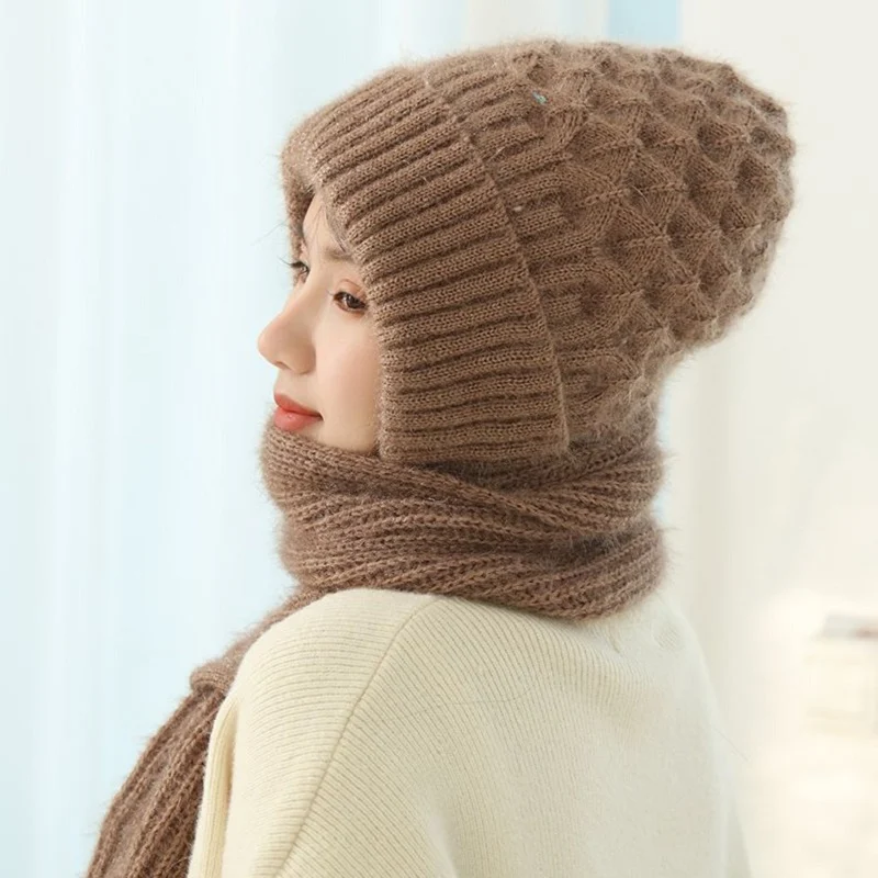 SALE -70% OFF -Winter Versatile Knitted Hooded Scarf for Women