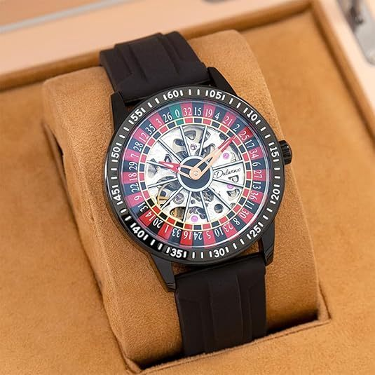 Luxury Spinning Roulette Casino Mechanical Watch