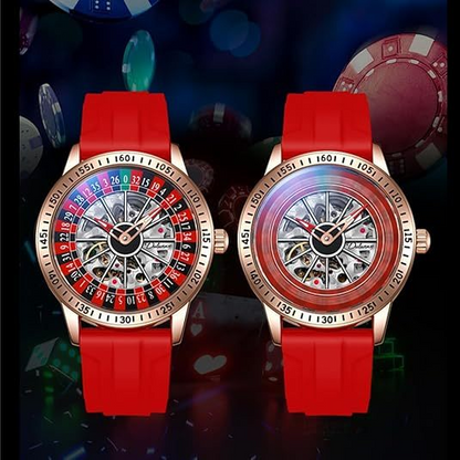 Luxury Spinning Roulette Casino Mechanical Watch