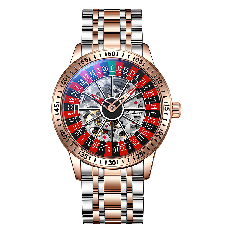 Luxury Spinning Roulette Casino Mechanical Watch