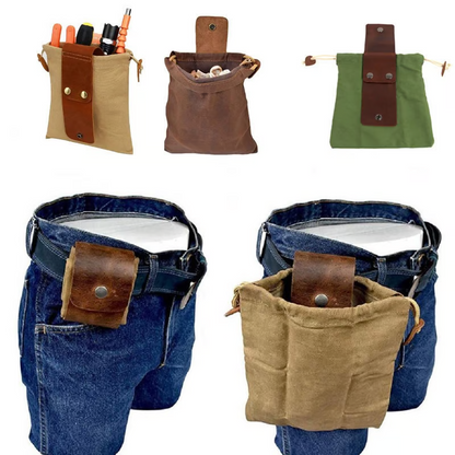 (Father's Day Sale- 48% OFF) Handmade cowhide canvas bag