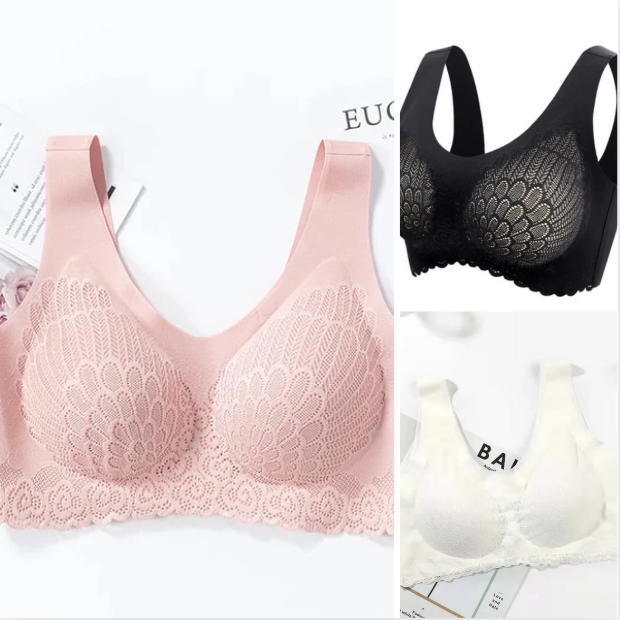 Latex 4.0 Graceful Anti-saggy Breathable Lace Large Size Bra