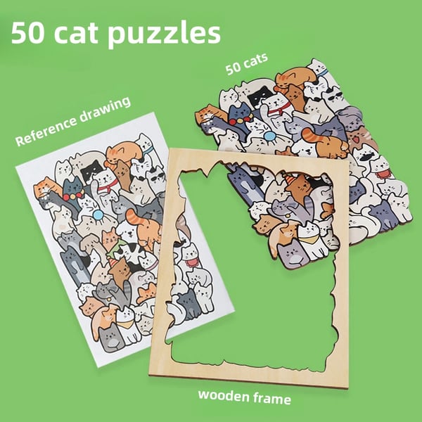 🐱Animal Wooden Puzzle