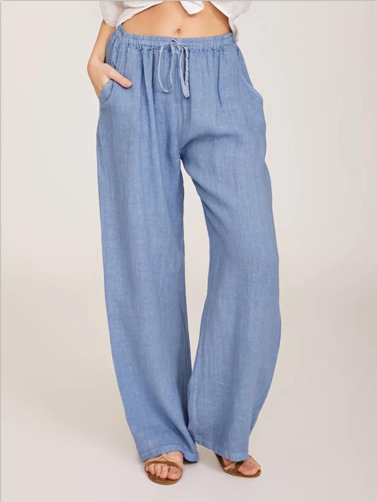 Women's Cotton Linen casual wide-leg pants (Buy 2 Free Shipping)