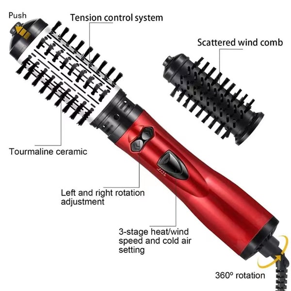 3-in-1 Hot Air Styler and Rotating Hair Dryer for Dry hair, curl hair, straighten hair