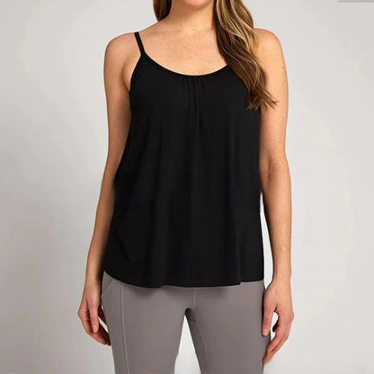 🔥 Loose-fitting Tank Top With Built-in Bra