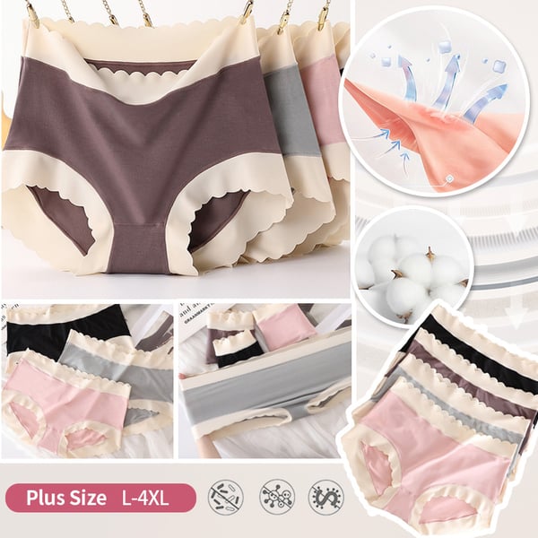 Large Size Elastic Cotton Antibacterial Hygroscopic Underwear