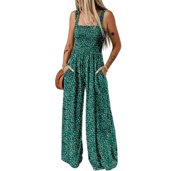 Summer Bestseller 💥💕Women's Casual Print Sleeveless Overalls Jumpsuits