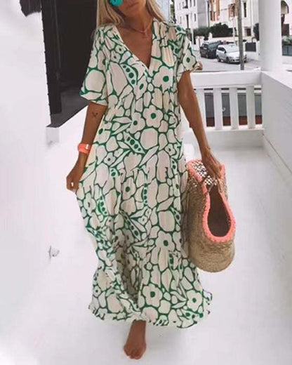 🔥🌸Women's Casual Floral Swing Dress Summer Dress