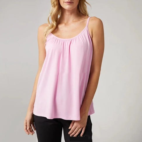 🔥 Loose-fitting Tank Top With Built-in Bra