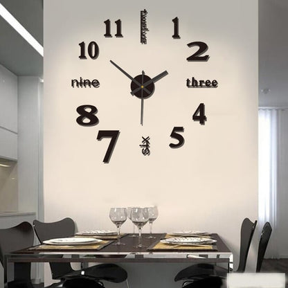 🔥Promoción del último día 49% de descuento🔥 Reloj decorativo con calcomanías de pared 3D 