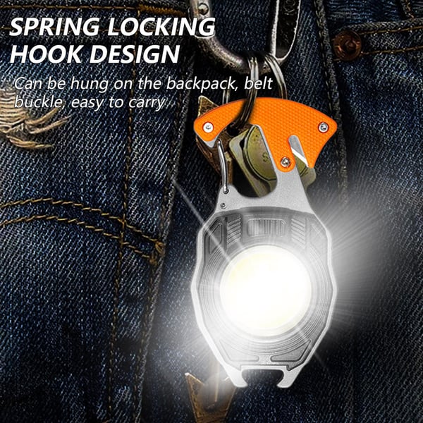 Multifunction Keychain Flashlight