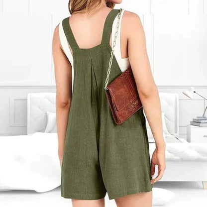 Casual Adjustable Strap Loose Bib Rompers