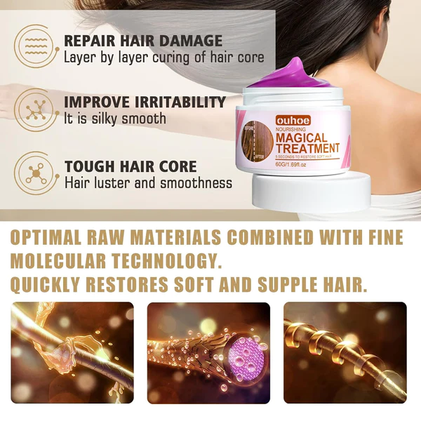 🔥5 SECONDS MAGICAL HAIR TREATMENT (BUY 1 + GET 1 FREE)👉 FOR BOTH MEN AND WOMEN