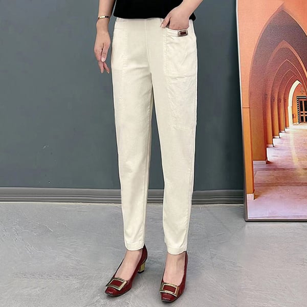 💝Women's Elastic Waist Cotton Pants