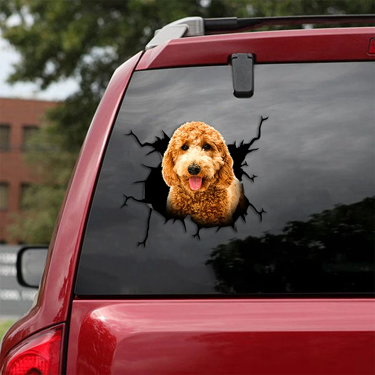 ES06 Pegatinas para coche GoldenDoodle