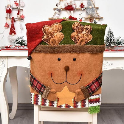 💥Cute Christmas Themed Chair Cover🎄