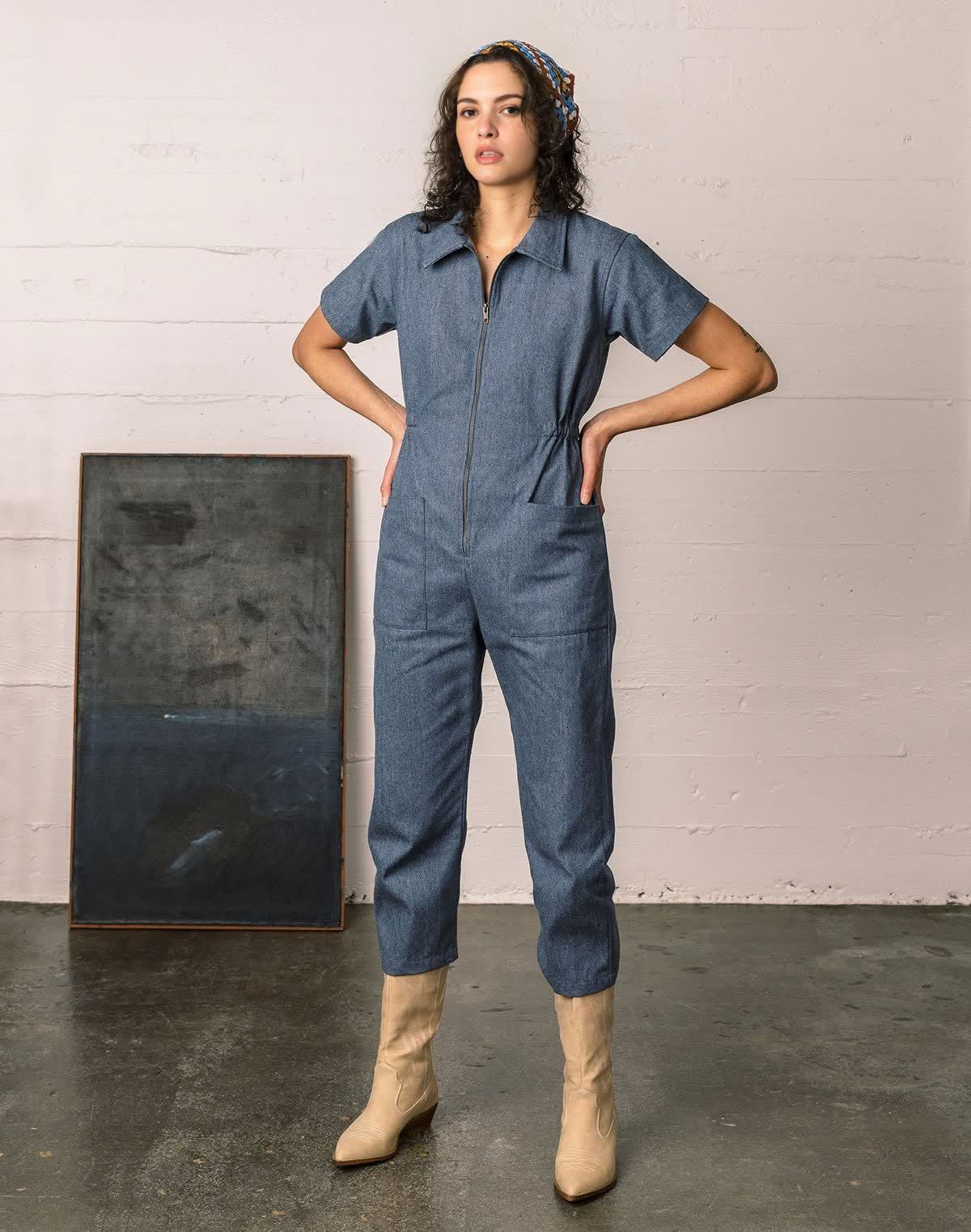 Women's Utility Zip Jumpsuit ( Buy 2 Free Shipping )