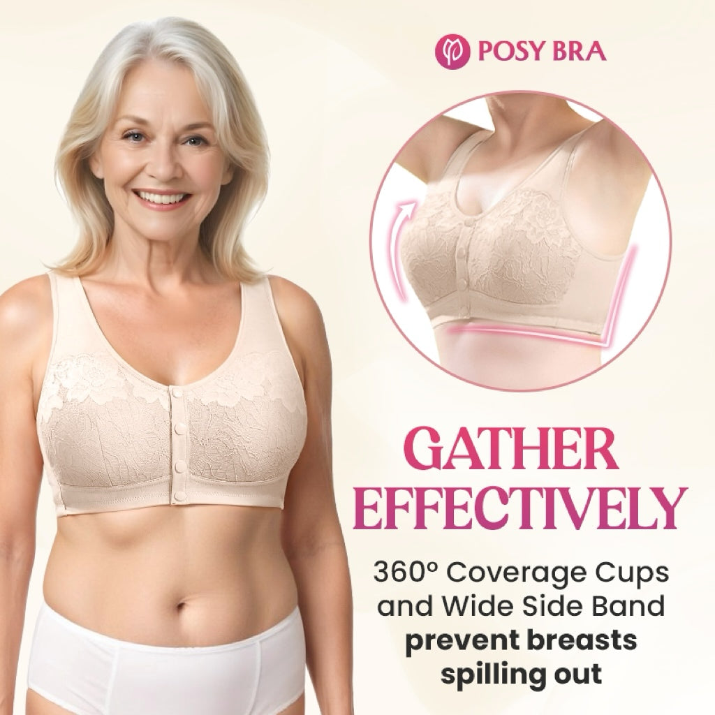 Posy Bra - Magic Comfort Front Closure Shaping Bra for Seniors