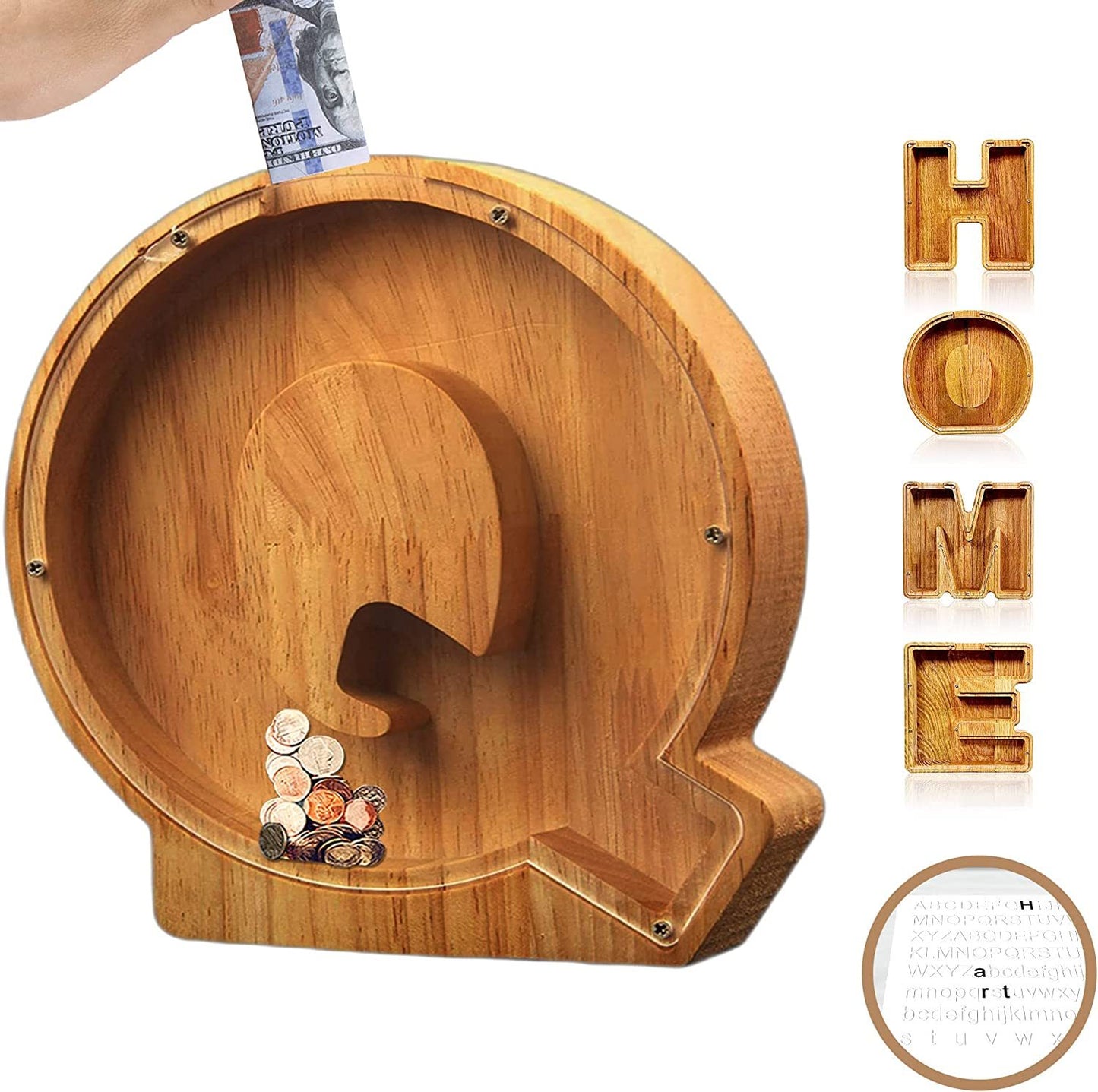 🔥Hot Christmas Sale🔥 Wooden Piggy Bank