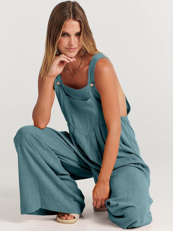 🔥Last Day 70% Off🔥Plus Size Wide Leg Overalls Jumpsuit (Buy 2 Free Shipping)