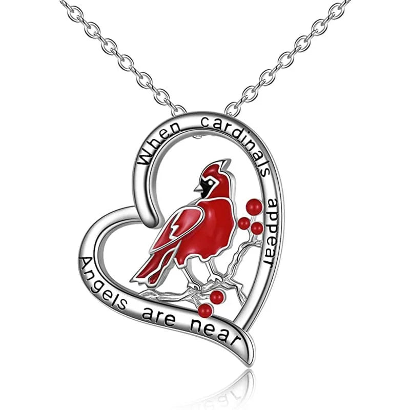 When Angels are Near Heart Necklace