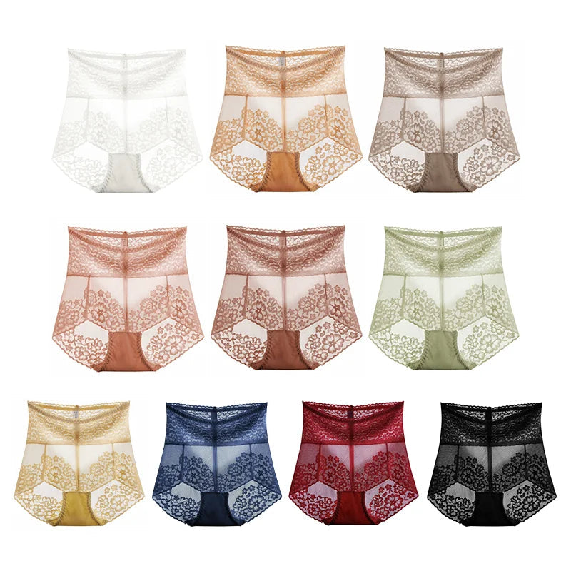 【PAY 1 GET 5PCS】HIGH WAIST SEXY LACE PANTIES