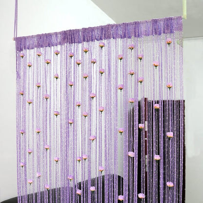 Rose Thread Door Curtain