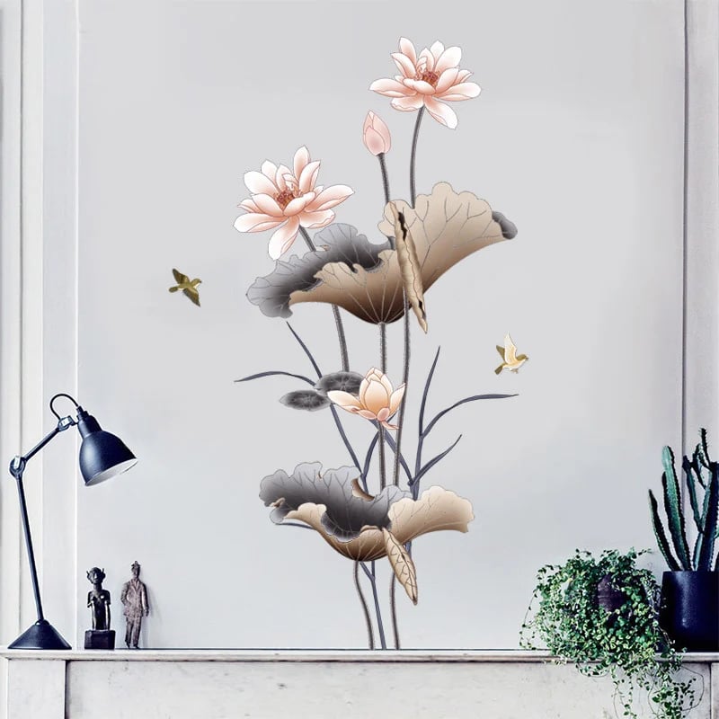 (❤️ HOT SALE- 49% OFF) Flower wall sticker wallpaper