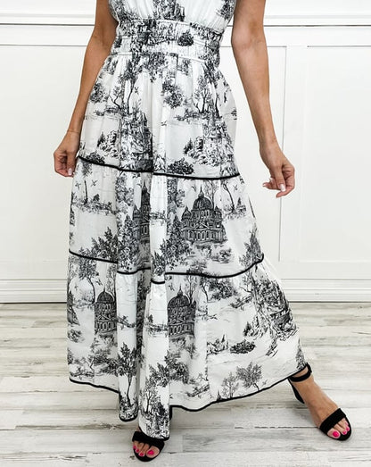 Women's Classic Charm Toile Maxi Dress (Buy 2 Free Shipping)