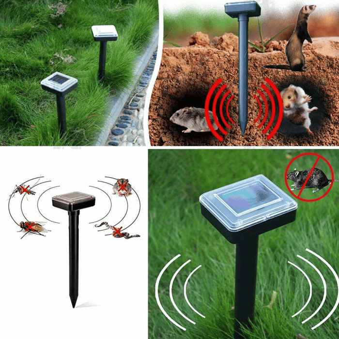 🔥Solar Power Mouse Mole Snakes Pest Rodent Repeller