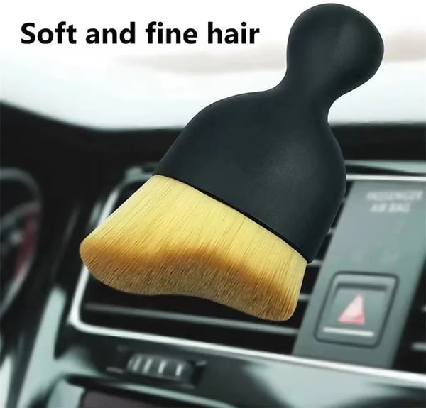 Car interior cleaning multi-tool brush