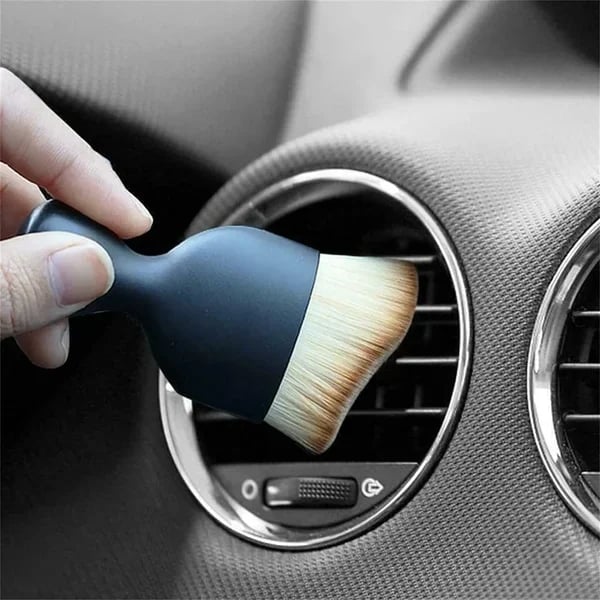 Car interior cleaning multi-tool brush